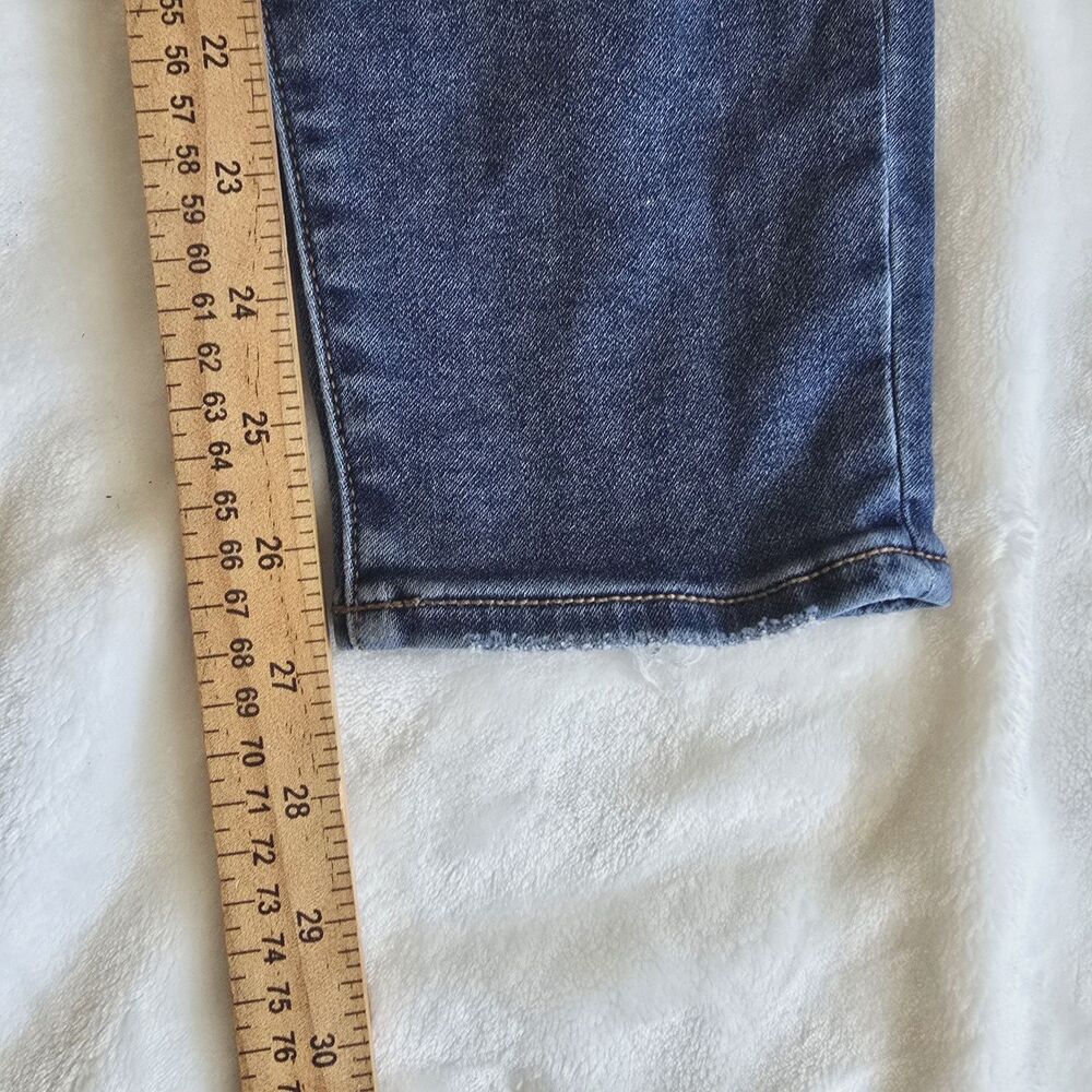 American Eagle Next Level Stretch Hi Rise Jegging Distressed Blue Jeans Size 14 - Picture 2 of 8